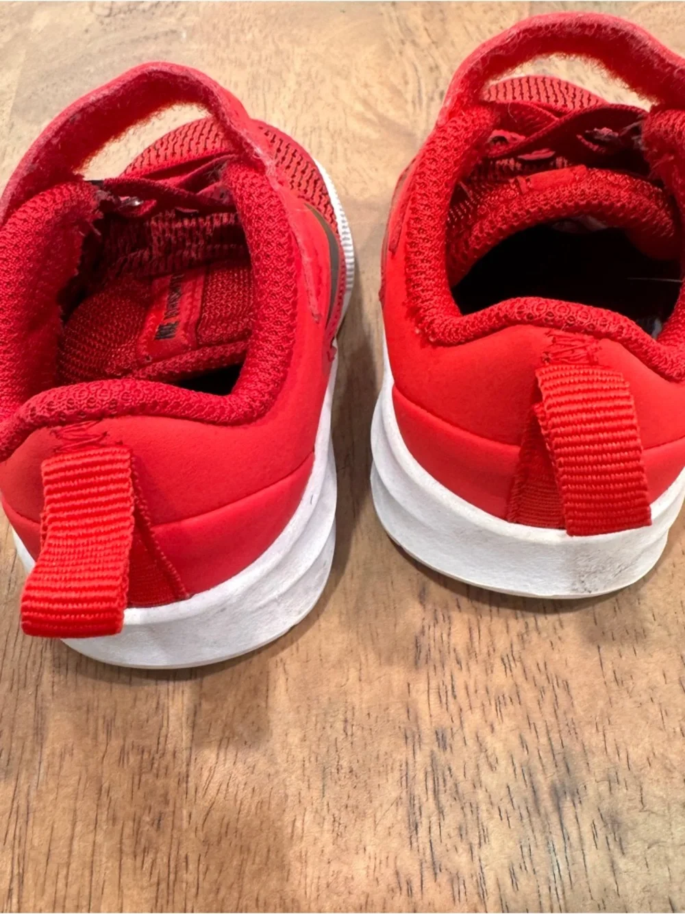 Nike Downshifter Kids Red Black Athletic Sneakers Baby 3C Athletic